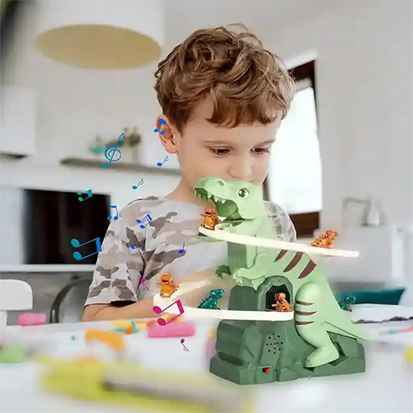 Tobogan electric pentru copii cu dinozaur - DINOSLIDE®