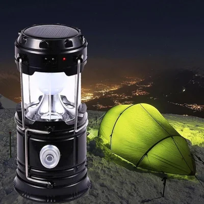 Lampă solară 2 în 1 - Lanternă de camping CAMPGLO®