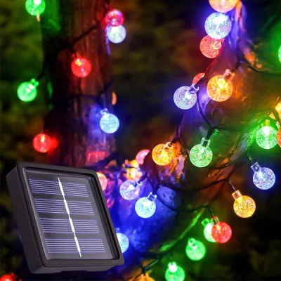 Lanț de iluminat solar de 5 metri cu 20 lumini LED de culoare SOLSTICE®