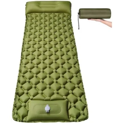 Saltea gonflabilă ultra ușoară de camping cu pompă încorporată BUBIMAT®
