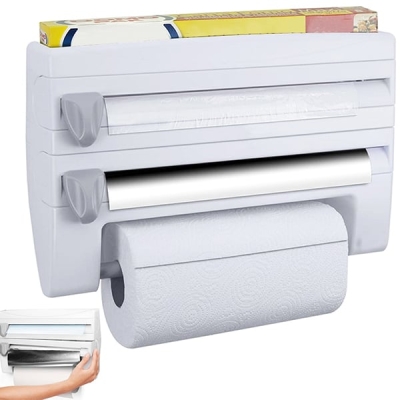Organizator multifuncțional de bucătărie montat pe perete 4 în 1 - FOILSTATION®