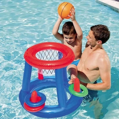 Coș de baschet gonflabil pentru piscină – DUNKSPLASH®