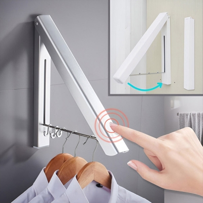 Cuier pliabil pentru haine, montat pe perete – FOLDONA®