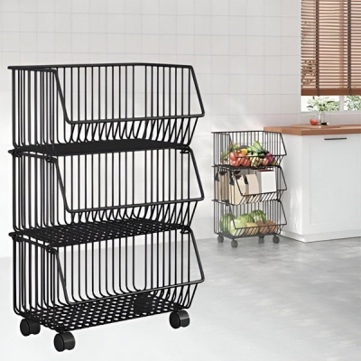 Cărucior cu 3 coșuri - CARTSTACK®