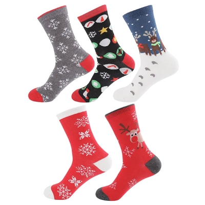 Set de 5 perechi de șosete de iarnă confortabile și călduroase - SANTASOCKS®