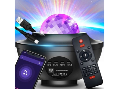 Proiector de stele multicolor cu difuzor încorporat - LUMISTELLAR®