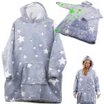 Hanorac și pătură 2 în 1 Glowing Stars - Hoodzy®