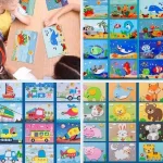 STICKYFUN® Puzzle-uri 3D emoționante cu autocolante pentru micii creatori (12 seturi), stickyfun valnuvaschi 3d pazeli sas stikeri za malki tvorci 12 complete