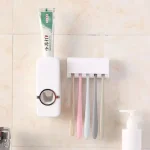 Dozator automat de pastă de dinți cu dozator și suport pentru perie BrushBase®