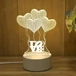 Lampă decorativă LED 3D LEDLOVE®