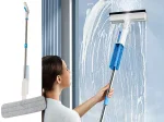 WINDMOP®: Mop cu pulverizare 2 în 1 pentru curățarea ferestrelor și pardoselilor windmop mop cu pulverizare 2 in 1 pentru curarea ferestrelor i pardoselilor