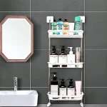 Organizator inovator pentru baie pe 3 niveluri BATHSHELF® - Instalare fără găurire organizator inovator pentru baie pe 3 niveluri bathshelf instalare fr gurire