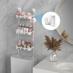 Organizator inovator pentru baie pe 3 niveluri BATHSHELF® - Instalare fără găurire organizator inovator pentru baie pe 3 niveluri bathshelf instalare fr gurire