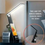 Stație de încărcare a telefonului de birou 3 în 1 cu lampă și ceas cu alarmă TABLECHARGE® staie de incrcare a telefonului de birou 3 in 1 cu lamp i ceas cu alarm tablecharge