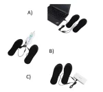 Branțuri pentru încălțăminte încălzite prin USB HOTFEET®