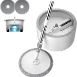Set 3 în 1 cu mop la 360°, găleată cu stoarcere automată și cadou 2 cârpe - TIDYBROOM®