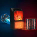 Încălzitor electric portabil pentru șemineu LUXIFLAME®