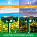 Respingător solar cu ultrasunete pentru dăunători SONICFIELD®
