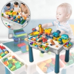Masă de joacă multifuncțională pentru copii + blocuri de construcție (101 buc.) - KOCLINKA®