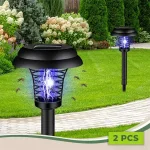 Set de 2 lămpi solare anti-țânțari pentru exterior - SOLARBUZZ®