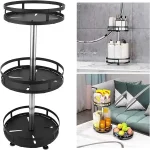 Organizator de depozitare metalic rotativ la 360° (3 niveluri) - SPINSTORE®