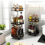 Organizator de depozitare metalic rotativ la 360° (3 niveluri) - SPINSTORE®
