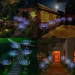 Lumini solare de grădină cu artificii, 8 buc. – TERRAGLOW®