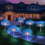 Lumini solare de grădină cu artificii, 8 buc. – TERRAGLOW®