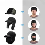 Căciulă caldă de iarnă cu mască de protecție - BOMBERKO®, cciul cald de iarn cu masc de protecie bomberko