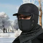 Căciulă caldă de iarnă cu mască de protecție - BOMBERKO®, cciul cald de iarn cu masc de protecie bomberko