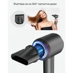 Uscător de păr profesional ionizant cu 5 accesorii magnetice - VELOSILK®, usctor de pr profesional ionizant cu 5 accesorii magnetice velosilk