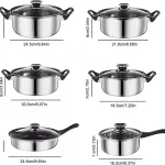 Set de vase de gătit din oțel inoxidabil cu 6 piese - Moritz Keller®, set de vase de gtit din oel inoxidabil cu 6 piese moritz keller