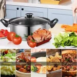 Set de vase de gătit din oțel inoxidabil cu 6 piese - Moritz Keller®, set de vase de gtit din oel inoxidabil cu 6 piese moritz keller