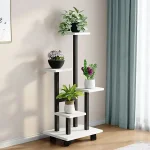 Suport mobil pentru plante cu 4 niveluri - BLOOMNEST®, suport mobil pentru plante cu 4 niveluri bloomnest