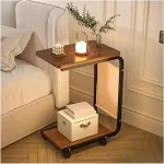 Masă mobilă în formă de C pe roți - DESKCART®, mas mobil in form de c pe roi deskcart