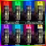 Lampă de perete reîncărcabilă cu LED-uri în 7 culori „Lanternă” - MINETORCH®