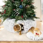 Tunel pufos multifuncțional pentru pisici - PURRCAVE®