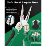 Clește multifuncțional pentru dezizolarea firelor 8 în 1 - POWERPLIERS®