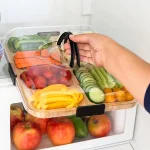 Tavă din bambus cu 6 compartimente și capac - TRAYLUXE®