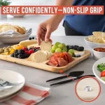 Tavă din bambus cu 6 compartimente și capac - TRAYLUXE®