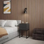 Autocolant de perete elegant cu efect de lemn - LINEWALL®