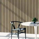 Autocolant de perete elegant cu efect de lemn - LINEWALL®