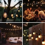 Lanț de iluminat exterior 7,5 metri YARDBULBS® - 25 becuri