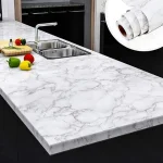 Folie autoadeziva impermeabila cu efect de marmura 3m x 60cm Marbleex®