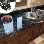 Folie autoadeziva impermeabila cu efect de marmura 3m x 60cm Marbleex®