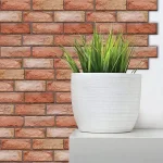 Комплект 10бр Самозалепващ се 3D Тапет - Оранжева Тухла - NYbrick®