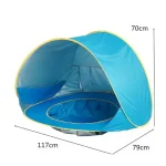 Cort 2 in 1 si piscina cu protectie UV Bayshade®